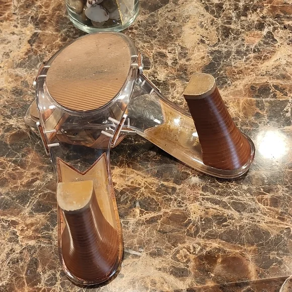 Michael Kors Lucite Slide Heels - Picture 5 of 7